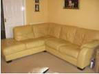 leather corner sofa & chair - REDUCED TO...